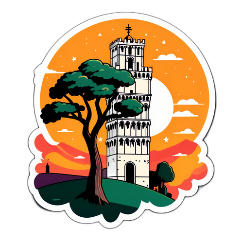 Torre Guinigi al Tramonto