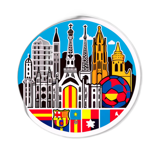 Stika ya Barcelona yenye Alama maarufu