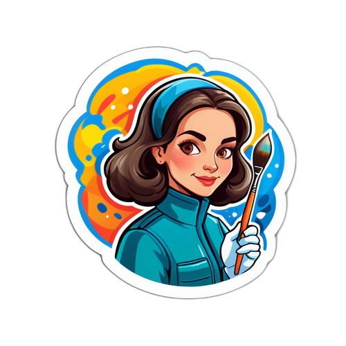 Ritratto di Patrizia Scifo con Pennello