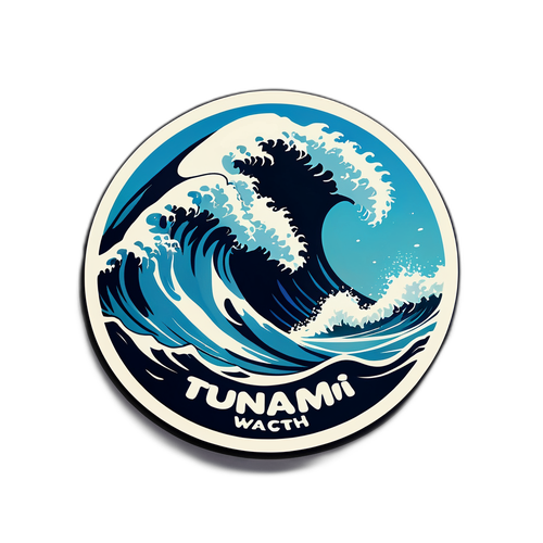 Tsunami Watch Dynamic Sticker