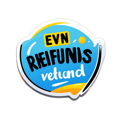 Modern EVN Rückerstattung Aufkleber
