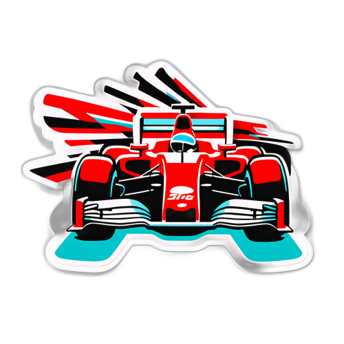 F1 Movie Racing Car Sticker