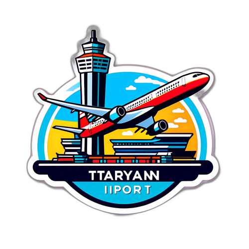 桃園機場主題貼紙