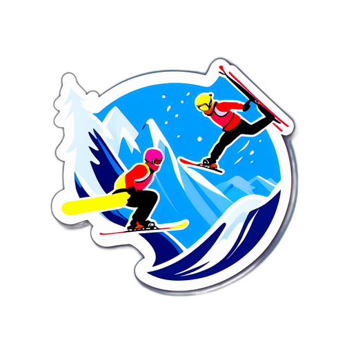 Energia freestyle w zimowym krajobrazie