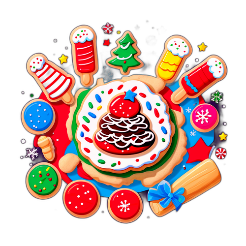Eksena ng Pagsasalo ng Cookie sa Pasko