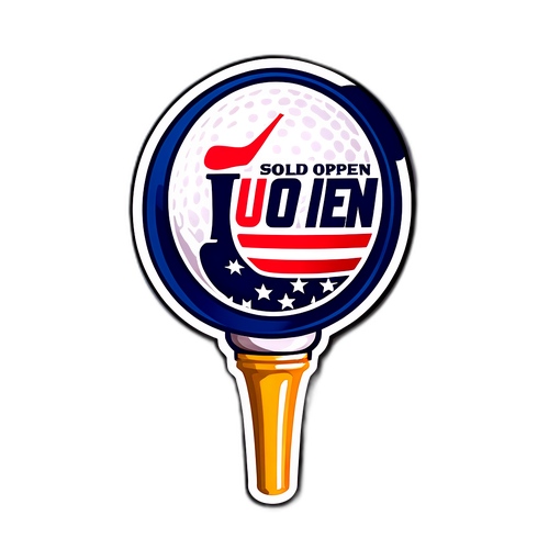 Golf Tee na may US Open Golf Logo