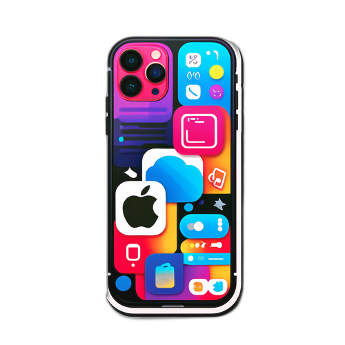 Adesiv artistic cu iPhone 17