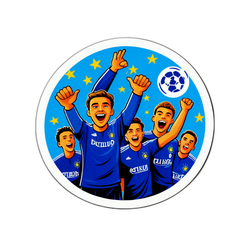 Nhãn dán năng động về bóng đá câu lạc bộ châu Âu