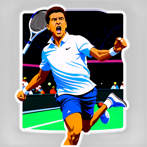 Hugo Dellien im dynamischen Tennisszene