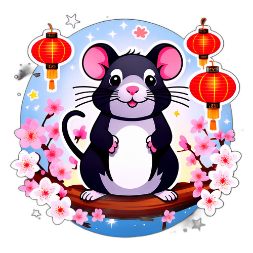 P sticker Shio Tikus