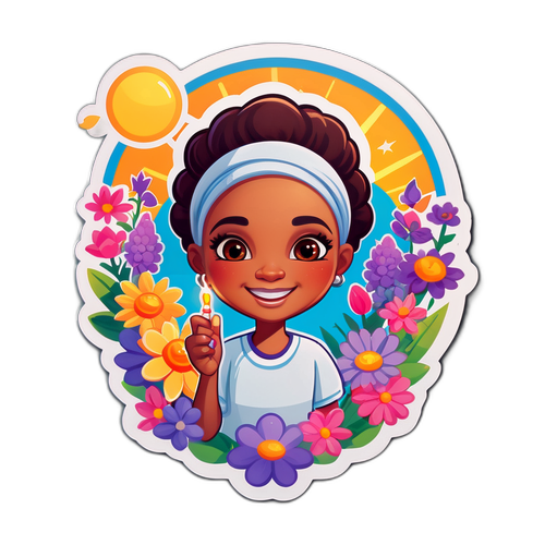 可愛的「注射阿姨」貼紙