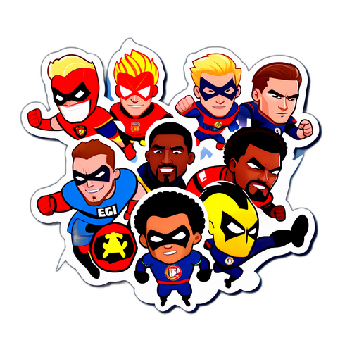 Wachezaji wa Soka kama Mshujaa wa Katuni