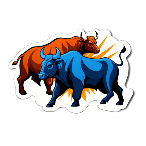 डॉव जोन्स इंडेक्स के लिए एक शानदार स्टिकर डिजाइन