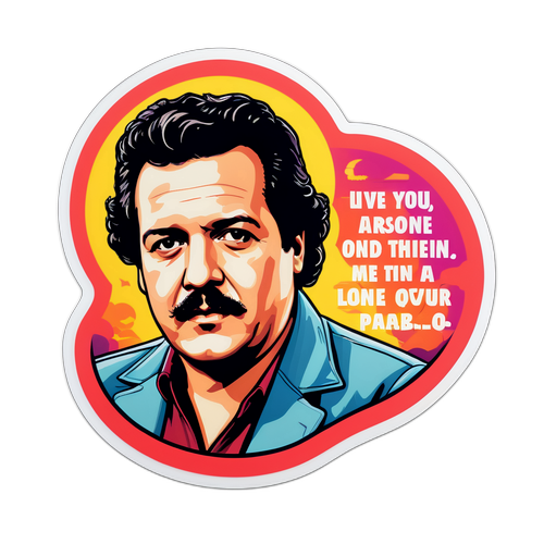 Famous Quotes from Pablo Escobar Modern Graphic Sticker