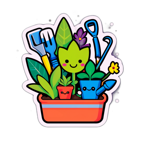 Masiglang Sticker sa Pagsasaka