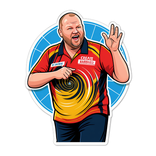 Ray van Barneveld Darts Aufkleber