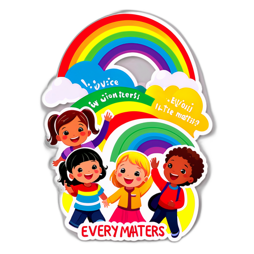 Наклейка с детьми, поющими в проекте 'Голос. Дети'