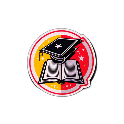 Sticker de libro abierto con símbolo de prohibición