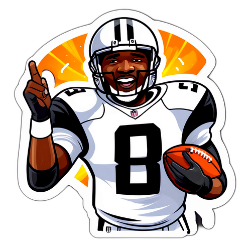 Celebrating JaMarcus Russell Touchdown Sticker