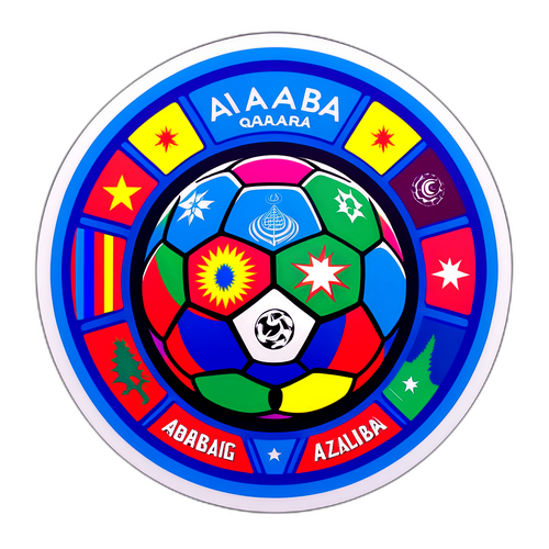 Fargerik klistremerke for Qarabag