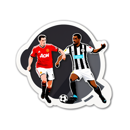 Sticker Bertemakan Sukan: Persaingan Antara Man United dan Newcastle