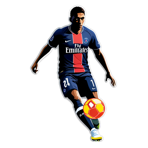 Silhouette ya Mchezaji wa PSG