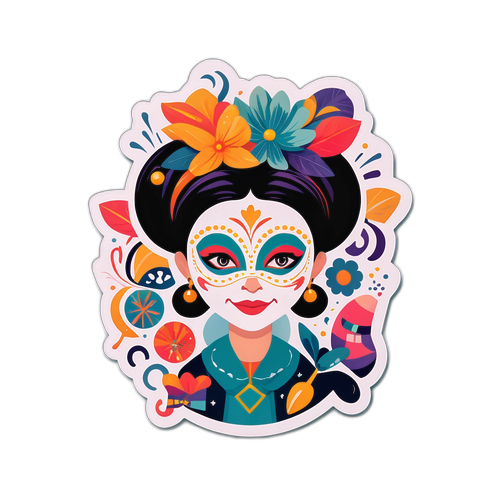 Fargerik ilustrasjon av kunstnerisk uttrykk