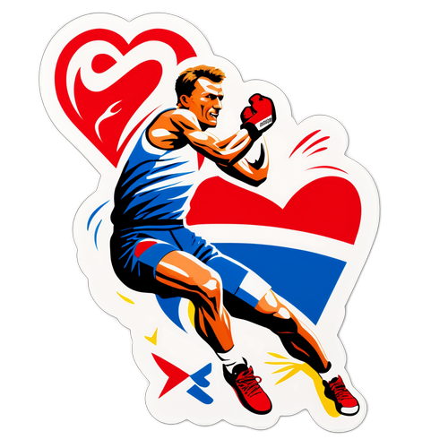 Nálepka s tématikou českého sportu