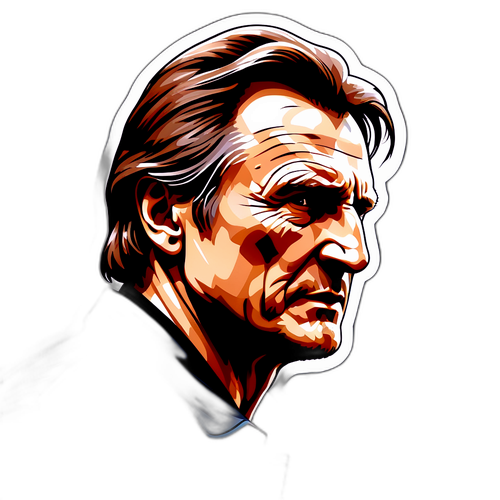 Determined Liam Neeson Portrait