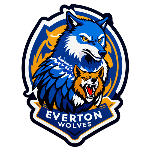 Everton vs Wolves Sticker