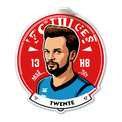 Sticker FC Twente: Gaya Menawan dengan Logo dan Pemain Terkenal Mees Hilgers!