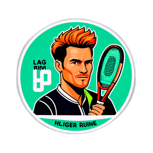Minimalist Sticker af Holger Rune