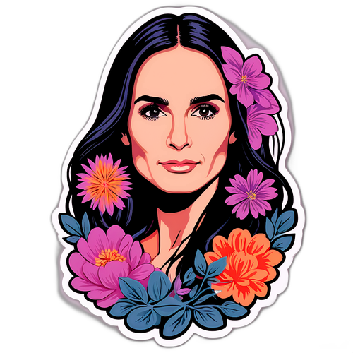 Sticker elegant cu Demi Moore