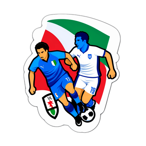 Sticker colecționar Italia vs Israel