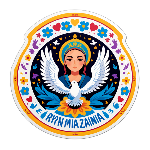 Sticker in onore di Iryna Zarutska