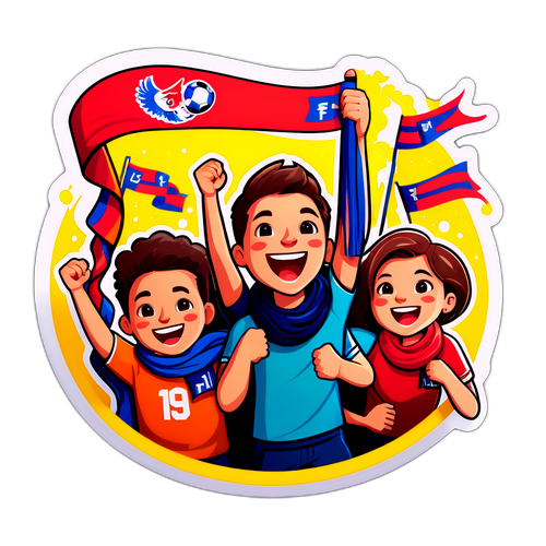 Sticker untuk Merayakan Semangat Penyokong Bola Sepak