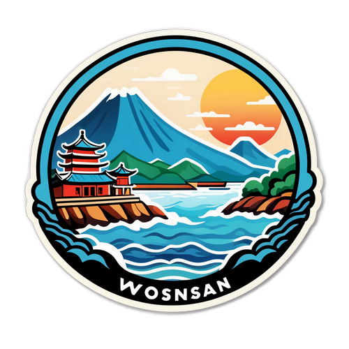 Peisaj marin al orașului Wonsan