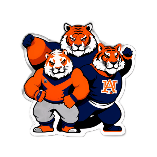 Auburn University Mascots Pride Sticker