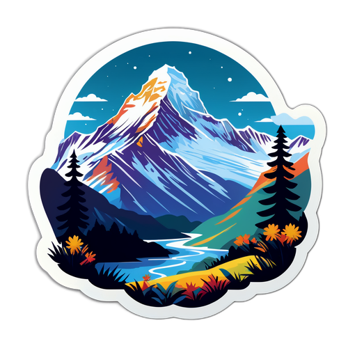 Künstlerische Interpretation der majestätischen Annapurna-Landschaft