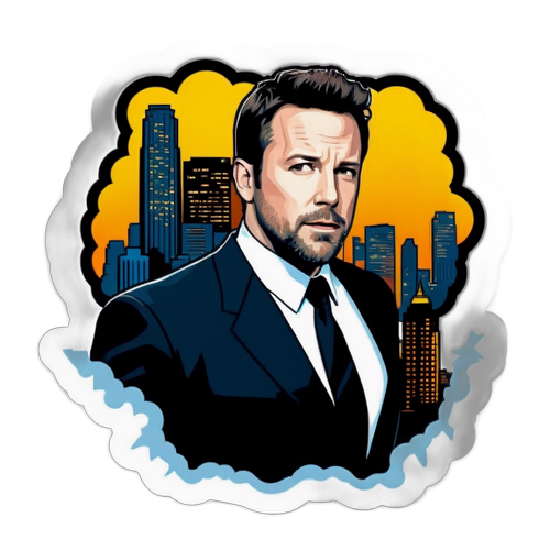 Sticker de Ben Affleck en pose dramática