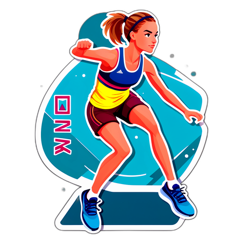 Sportieve Sticker van Emma Moortgat