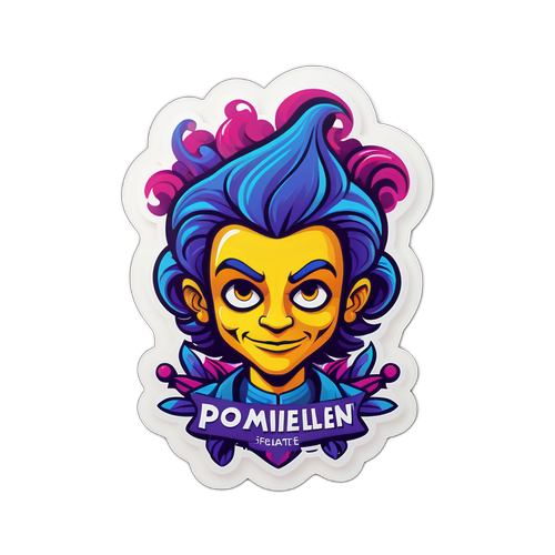 Sticker geïnspireerd door Pommelien Thijs