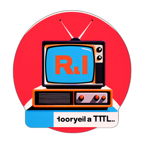 Nostalgischer RTL Aufkleber
