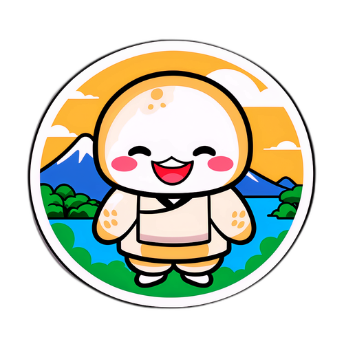 餃子キャラクターの笑顔デザイン