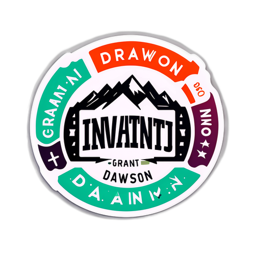 Стикер с надписью "Грант Доусон"