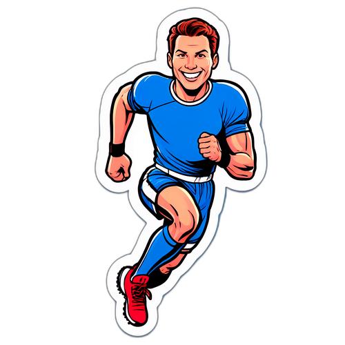 Andi Herzog als Comicfigur im Sprint