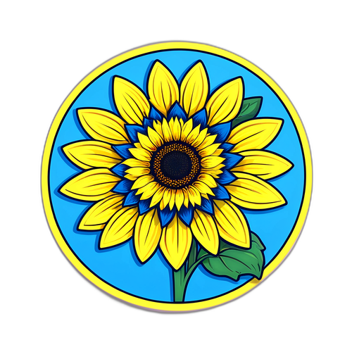 Ukrainas nationalsymbol: Solrosen