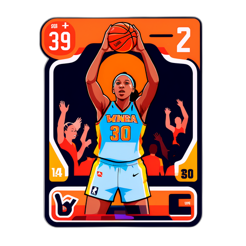 Interaktibong Sticker ng WNBA na Scoreboard