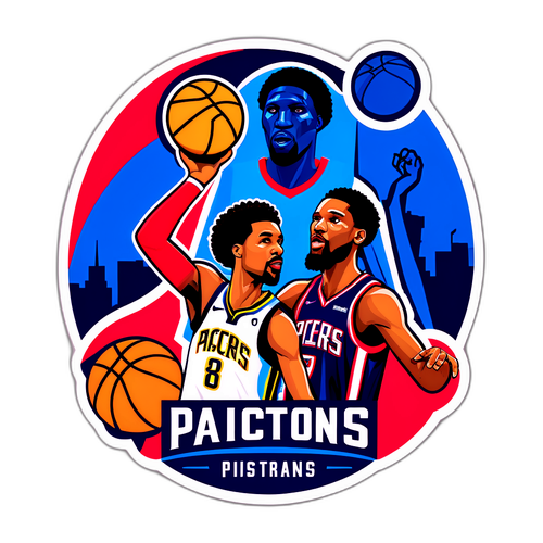 Sticker ng Pacers vs Pistons