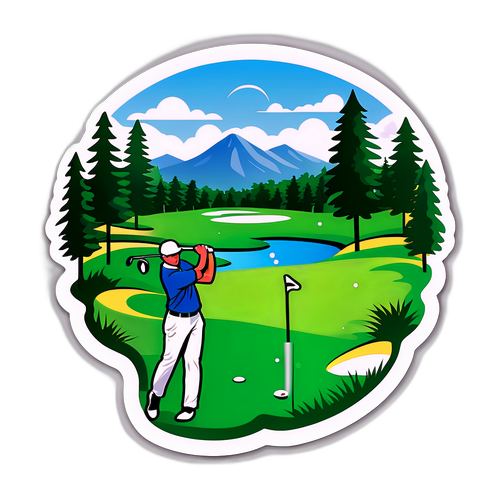 Golfkenttäkohtaus Open 2025: Golfaaja Toiminnassa
